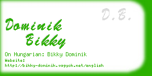 dominik bikky business card